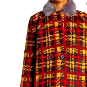 Michelle Nicole faux fur trimmed sweater coat